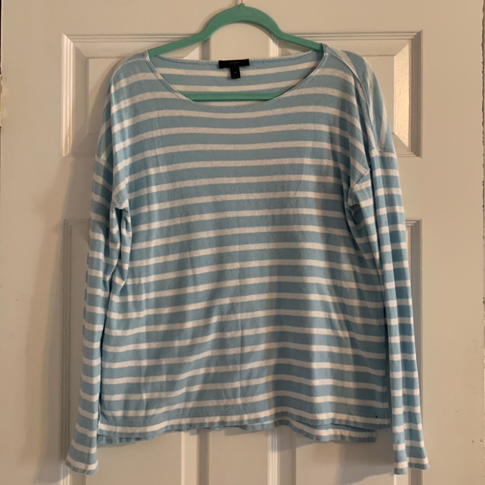 J.Crew striped lightweight sweater